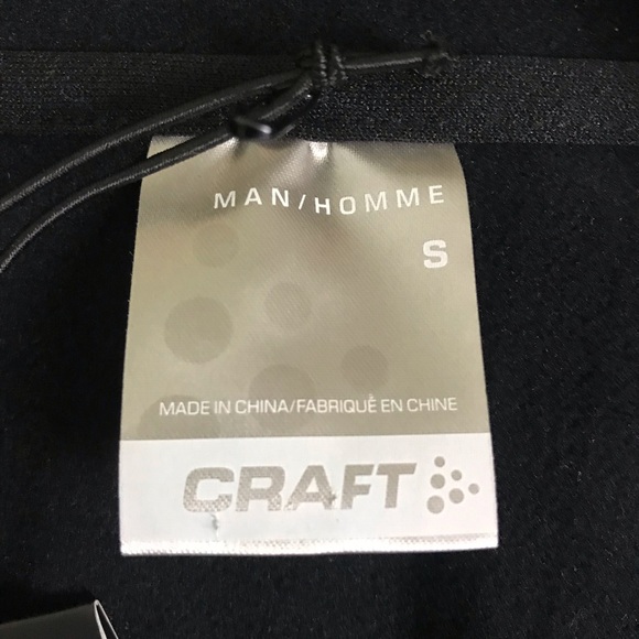 Craft Black Vest Men’s Sz Small Full Zip Front Pockets Athletic Outdoor NWT - Picture 6 of 8